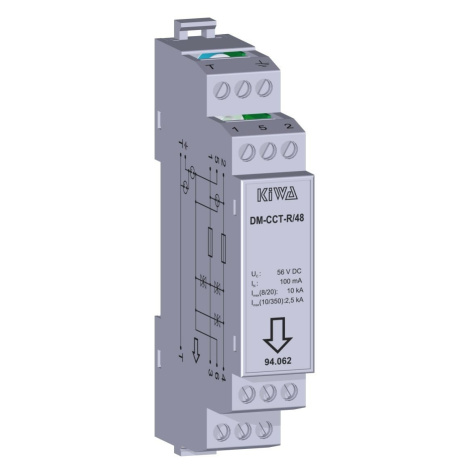 Prepäťová ochrana pre dátové vstupy DM-CCT-R/48V/100mA (KIWA)