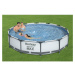 Bestway Okrúhly nadzemný bazén Steel Pro MAX s kartušovou filtráciou