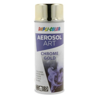 AEROSOL ART CHROME - Dekoračná farba v spreji s vysokým leskom efekt lešteného zlata 0,4 L