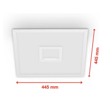 LED panel centreback CCT RGB 45x45cm biely