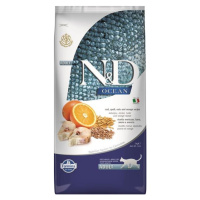 Farmina N&D cat OCEAN (AG) adult, codfish, spelt, oats & orange granule pre mačky 5kg