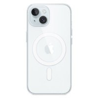 Apple iPhone 15, Silikónové puzdro, kompatibilné s Magsafe, priehľadné, z výroby