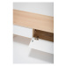 Televízny stolík z dubového dreva Gazzda Ena, 225 × 55 × 45 cm