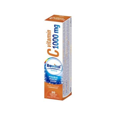 REVITAL Vitamín C 1000 mg s príchuťou pomaranč 20 šumivých tabliet