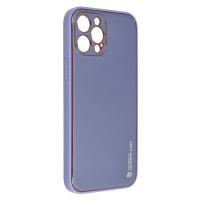 Plastové puzdro na Apple iPhone 12 Pro Max Forcell LEATHER modré