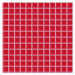 Sklenená mozaika Premium Mosaic červená 30x30 cm lesk MOS25RE
