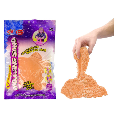 mamido  Kinetický piesok v oranžovej farbe 500g kúzelný piesok náhradný