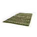 Zeleno-biely bavlnený koberec Webtappeti Ethnic, 55 x 140 cm