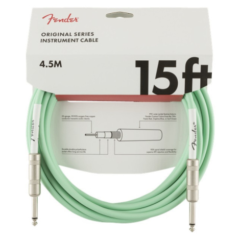 Fender Original Series 15' Instrument Cable Surf Green