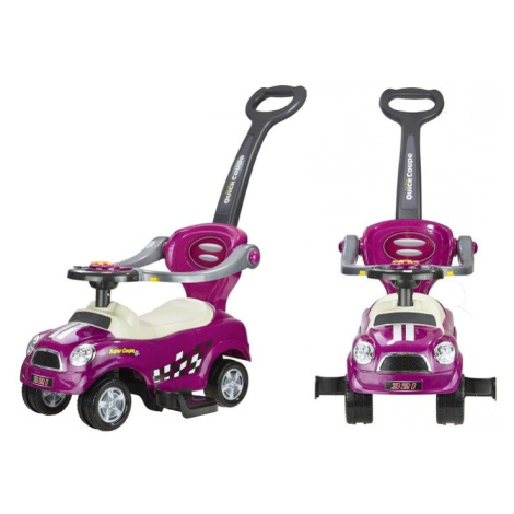 mamido Detské hrajúci vozítko coupe fialové