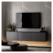 Antracitový TV stolík 160x35 cm Neon – Kalune Design