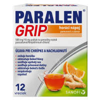 PARALEN GRIP horúci nápoj pomaranč a zázvor prášok na perorálny roztok 500 mg/10 mg 12 vrecúšok