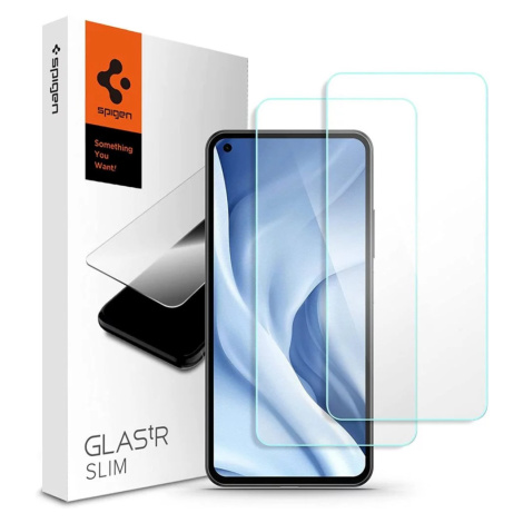 Ochranné sklo Spigen Glass tR Slim, 2P - Xiaomi Mi 11 Lite/5G (AGL03048)