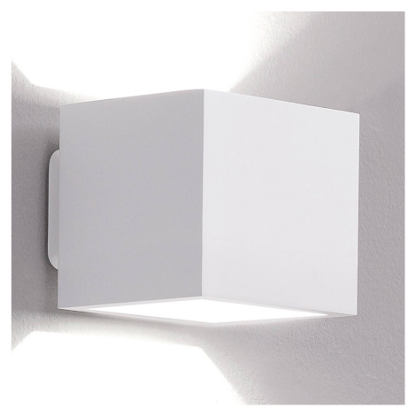 ICONE Cubò LED nástenné svietidlo, 10 W, biele