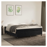 vidaXL Rám na boxspring posteľ čierny 180x200 cm zamat