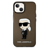 Karl Lagerfeld IML Ikonik NFT kryt iPhone 14 Plus čierny