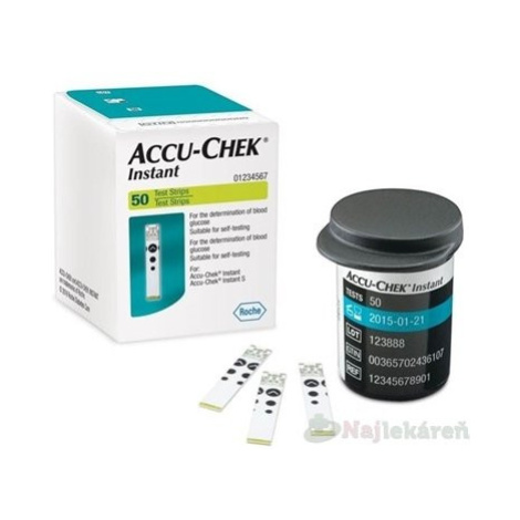 Accu-Chek Instant 50 testovacie prúžky do glukomera 50 ks