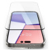 Apple iPhone 14 Pro Max, Plastový zadný kryt + silikónový trblietavý rám + 2 sklenené fólie, kom
