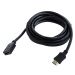 Kabel CABLEXPERT HDMI-HDMI 4,5m, 1.4, M/F stíněný, zlacené kontakty, prodlužovací, černý