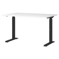 Pracovný stôl s nastaviteľnou výškou s bielou doskou 80x120 cm Downey – Germania