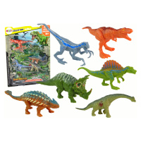 mamido  Sada Farebných Figuriniek Dinosaurov, 6 ks