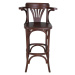 Hnedá barová stolička z brestového dreva (výška sedadla 77 cm) Montmartre – Antic Line