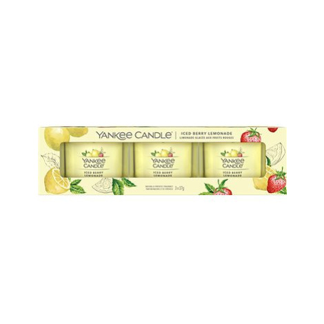 YANKEE CANDLE Iced Berry Lemonade set Sampler 3× 37 g