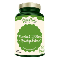 GREENFOOD NUTRITION GreenFood Vitamín C 500 + Extrakt zo šípok 60 kapsúl