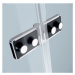 CERSANIT - Sprchovací kút JOTA štvorec 90x195, kyvný, ľavý, číre sklo S160-001