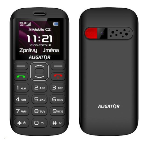 Aligator A720 4G Senior, čierna + nabíjací stojan