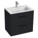 Kúpeľňová skrinka s umývadlom Jika Cube 65x43x62,2 cm antracit mat H4536021763521