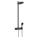 Hansgrohe Pulsify S, Showerpipe 260 2jet EcoSmart s termostatom ShowerTablet Select 400, čierna 