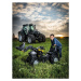 Rollytoys Šliapací traktor Farmtrac Deutz Agrotron Warrior s predným nakladačom