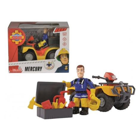 Simba 109257657 Požiarnik Sam Mercury štvorkolka s figúrkou