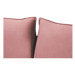 Ružová zamatová rozkladacia pohovka 194 cm Vienna – Cosmopolitan Design