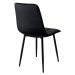 Čalúnená designová stolička ForChair čierna