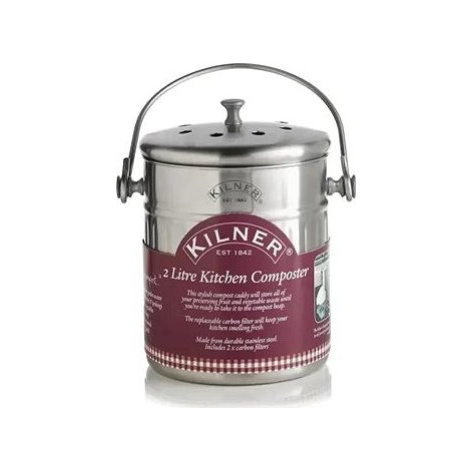 KILNER Kompostér 19 × 14 cm 2 l nerez