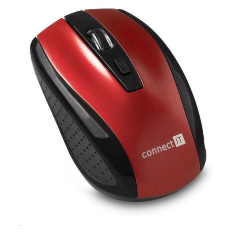 CONNECT IT Bezdrôtová optická myš, červená