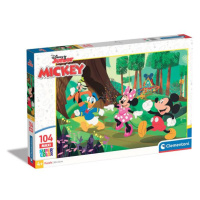 Clementoni - Puzzle Maxi 104 Disney Mickey a priatelia