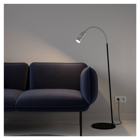 Neo! Floor LED lampa stmieva hliník/strieborná TOP-LIGHT