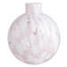 CONFETTI mini sklenená váza s guľou, ružová Ø 10cm