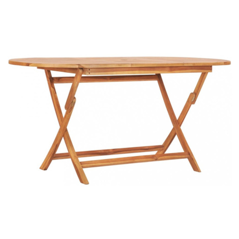 Skladací záhradný stôl teakové drevo Dekorhome vidaXL