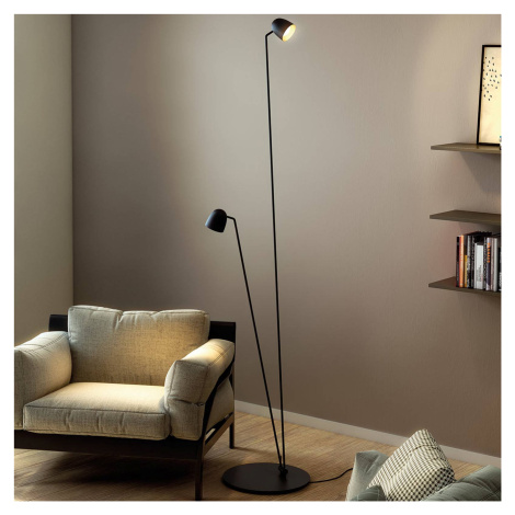 Flexibilne nastaviteľná stojacia lampa LED Speers F čierna. B.lux