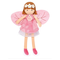Bábika víla Diane Forest Fairies Jolijou 25 cm v ružových šatách s ružovými krídlami z jemného t