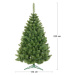NABBI Christee 12 vianočný stromček 220 cm zelená