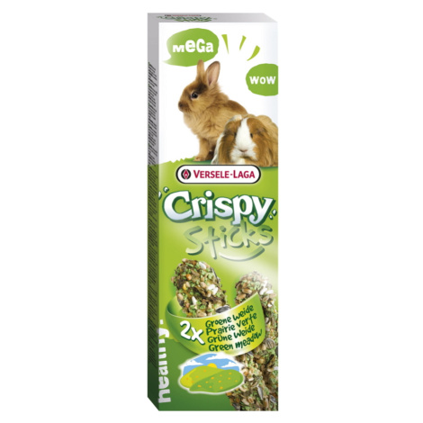 VERSELE-LAGA Crispy Sticks pre králiky/morčatá zelená lúka 2 x 70 g