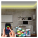 Solight Wifi Smart LED svetelný pás, RGB, 5m, sada s adaptérom a diaľkovým ovládačom