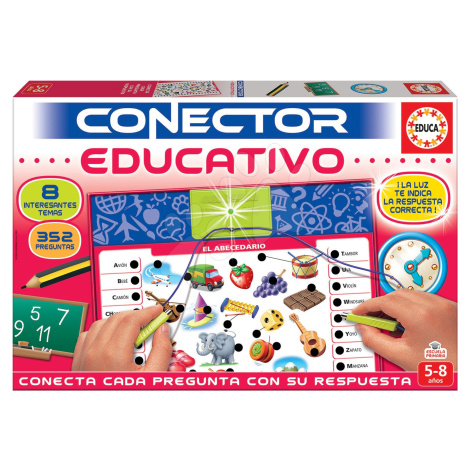 Spoločenská hra Conector Educativo & Učenie Educa španielsky 352 otázok od 5-8 rokov