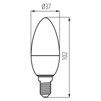 IQ-LED C37E14 4,2W-WW Svetelný zdroj LED (starý kód 27294)