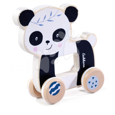 Drevené autíčko Panda EH Push Animal Eichhorn dĺžka 12 cm od 12 mes